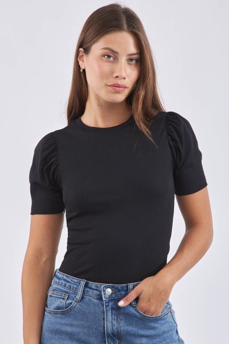 חולצת ריב אלור-שחור-XS / 34